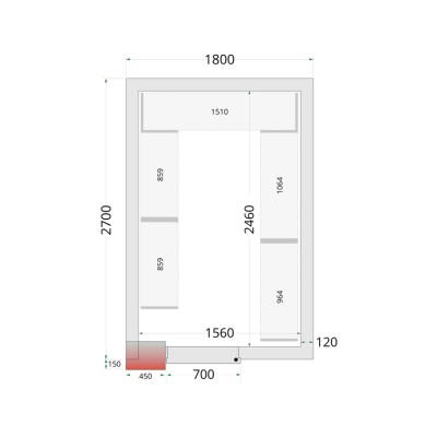 CR 180x270x220 Panely ke stavebnicovým boxům 120 mm