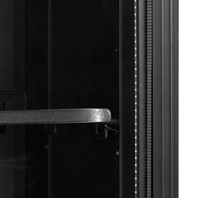 TEFCOLD FS176H Black Chladicí skříň prosklené dveře