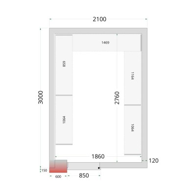CR 210x300x220 WD Panely ke stavebnicovým boxům 120 mm