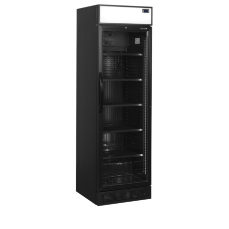 TEFCOLD CEV 435 CP BLACK Chladicí skříň prosklené dveře