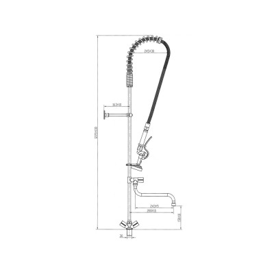 sprcha tlaková na nádobí YA 2 s ramínkem