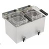 FRITÉZA STOLNÍ ELEKTRICKÁ MF 120 DR - objem 2 x 12 l