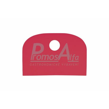 Stěrka na kutr plast červená "D" 148x 98 mm