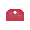 Stěrka na kutr plast červená "D" 148x 98 mm