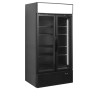 FSC1000H BLACK Chladicí skříň prosklené kř. dveře