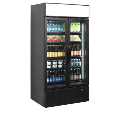TEFCOLD FSC1000H BLACK Prosklená chladicí skříň