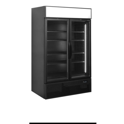 TEFCOLD FSC1200H BLACK Malá prosklená chladicí skříň