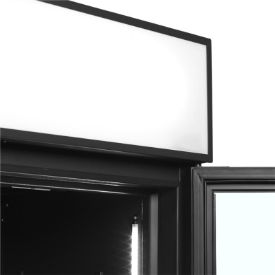 TEFCOLD FSC1200H BLACK Malá prosklená chladicí skříň