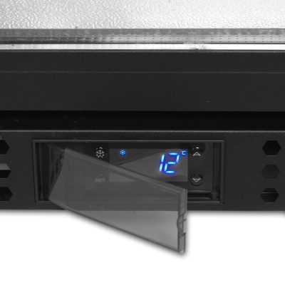 TEFCOLD BA31S-3 Minibar prosklené křídlové dveře, černá