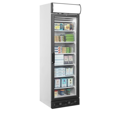 TEFCOLD UFSC371GCP Mrazicí skříň prosklené dveře, bílá