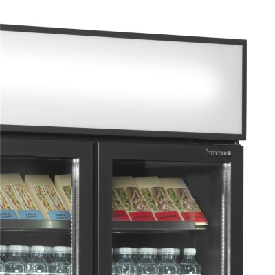 TEFCOLD FSC891H Black Chladicí skříň prosklené kř. dveře