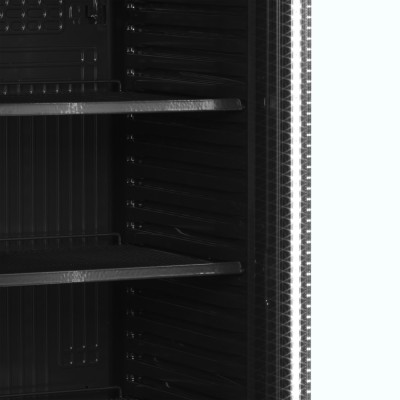 TEFCOLD CEV 435 CP BLACK Chladicí skříň prosklené dveře