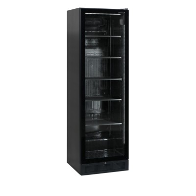 TEFCOLD SCU 1425 frameless Chladicí skříň prosklené dveře, černá