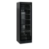 SCU 1425 frameless Chladicí skříň prosklené dveře, černá