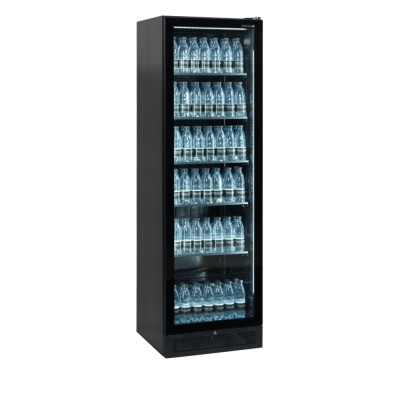 TEFCOLD SCU 1425 frameless Chladicí skříň prosklené dveře, černá
