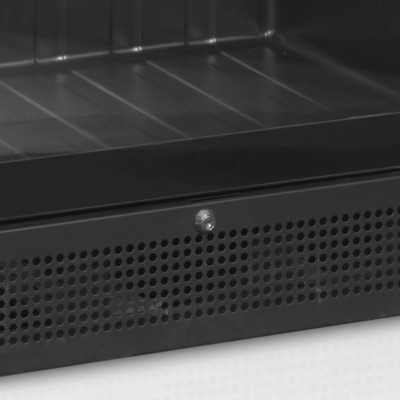 TEFCOLD SCU 1425 frameless Chladicí skříň prosklené dveře, černá