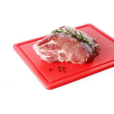 Krájecí deska HACCP 600×400, HENDI, Červená, 600x400x(H)18mm