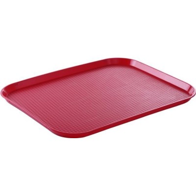 Velký polypropylenový tác pro rychlé občerstvení, HENDI, Červená, 350x450x(H)20mm