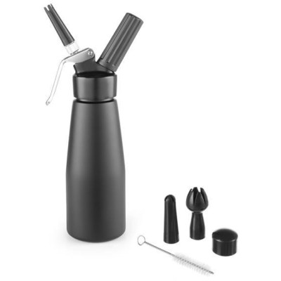 Šlehačková láhev, HENDI, Kitchen Line, 0,5L, Černá, ⌀80x(H)260mm
