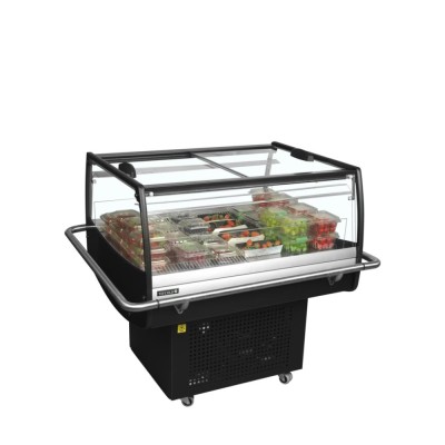 TEFCOLD PDC90SL Acrylic Sides 4 Bumpers Chladicí vitrína samoobslužná, černá