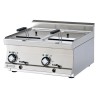 Fritéza elektrická dvojitá 0,4 kW/l, 10+10 l bez podestavby 230 V | RM - F2/10T-66EM