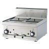 Fritéza plynová dvojitá 0,75 kW/l, 8+8 l bez podestavby | RM - F2/8T-66G