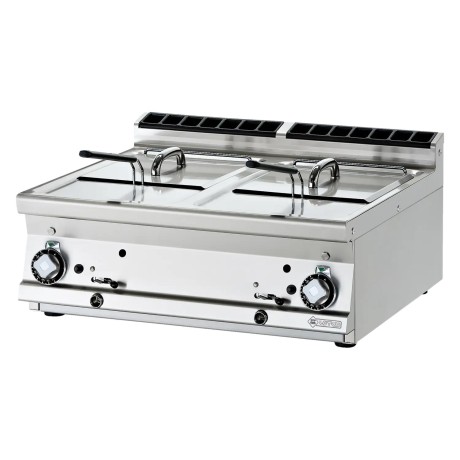 Fritéza plynová dvojitá 0,92 kW/l, 13+13 l bez podestavby | RM - F2/13T-78G
