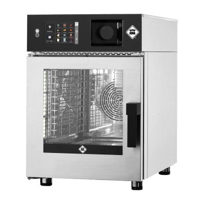 MSTBB 0611 EL - Konvektomat SLIM el. 6x GN 1/1 . aut. m. bojler dotyk. ovl. panel 7" 400V levé dv.
