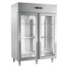 Skříň chladicí 1400 l sterilizátor, prosklená GN 2/1, nerez | RM - ENR 1400 G S