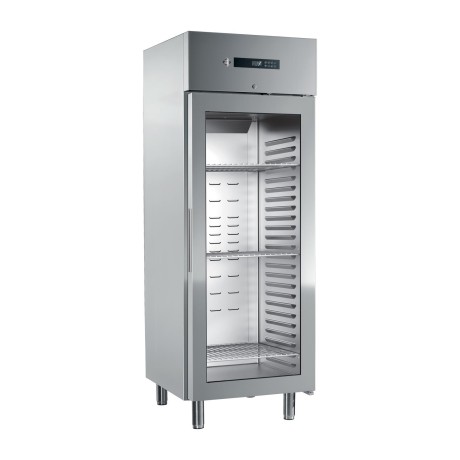 Skříň mrazicí 700 l prosklená GN 2/1, nerez | RM - ENF 700 G