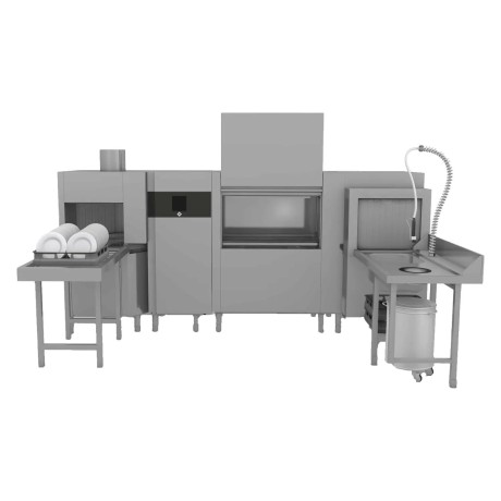 Myčka tunelová 270, studená voda, výstup vlevo, rohový předmytí, rohový sušící modul, rekuperace | RM - XT 270 L XTRS CTPWR XTRC