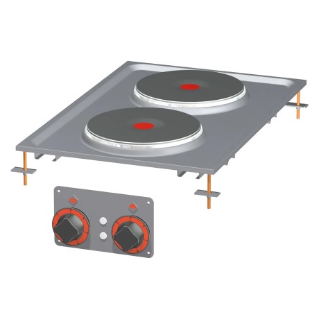 Sporák drop-in elektrická 2x drop-in plotýnka 400 V | RM - PCD-64ET