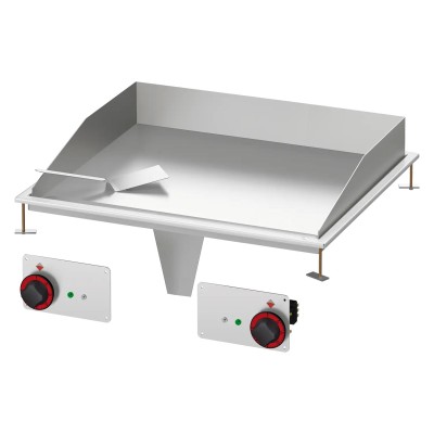 Grilovací deska 75x55 drop-in elektrická chromovaná hladká 400 V | RM - FTLD-68ETS