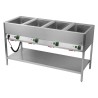 Vodní lázeň stacionární elektrická GN 4-1/1 ovládání na delší straně s deskou  | RM - BMSD 4120