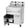 Fritéza elektrická dvojitá 0,75 kW/l, 8+8 l s podestavbou 400 V | REDFOX - FE 61 ELT