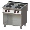 Sporák elektrický 4x plotýnka s podestavbou 400 V | REDFOX - SP 70/80 E