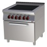 Sporák elektrický se statickou elektrickou troubou GN 2/1 - 4x plotýnka 400 V | REDFOX - SPLT 90/80 21 E