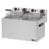 Fritéza elektrická dvojitá 0,75 kW/l, 8+8 l stolní 400 V | REDFOX - FE 77 T