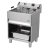 Fritéza elektrická 0,5 kW/l, 30 l stolní s výpustí 400 V | REDFOX - FE 60 T/P