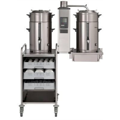 PŘEKAPÁVAČ KÁVY NÁSTĚNNÝ B40 W 400V - 2x40L - PLOCHÉ FILTRY
