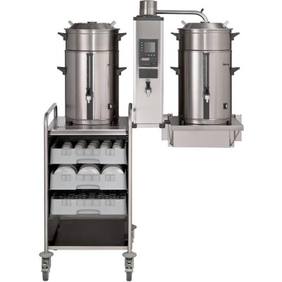 PŘEKAPÁVAČ KÁVY NÁSTĚNNÝ B20 HW W 400V S KOHOUTEM - 2x20L - PLOCHÉ FILTRY
