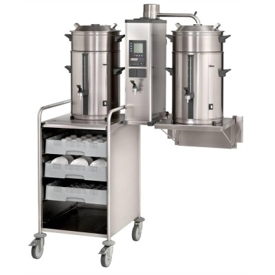 PŘEKAPÁVAČ KÁVY NÁSTĚNNÝ B20 HW W 400V S KOHOUTEM - 2x20L - PLOCHÉ FILTRY