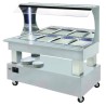 SALÁTOVÝ BAR PŘÍSTĚNNÝ CHLADÍCÍ SBM 40 F - BÍLÉ DŘEVO/WHITE