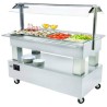 SALÁTOVÝ BAR STŘEDOVÝ CHLADÍCÍ SB 40 F - BÍLÉ DŘEVO/WHITE