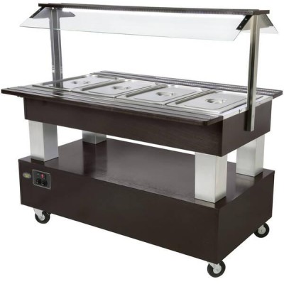 SALÁTOVÝ BAR STŘEDOVÝ KOMBINOVANÝ SB 40 M - WENGE
