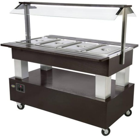 SALÁTOVÝ BAR STŘEDOVÝ KOMBINOVANÝ SB 40 M - WENGE