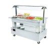 SALÁTOVÝ BAR STŘEDOVÝ KOMBINOVANÝ SB 40 M - BÍLÉ DŘEVO/WHITE