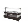 SALÁTOVÝ BAR STŘEDOVÝ VYHŘÍVANÝ SB 60 C - WENGE