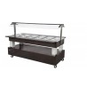 SALÁTOVÝ BAR STŘEDOVÝ KOMBINOVANÝ SB 60 M - WENGE
