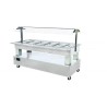 SALÁTOVÝ BAR STŘEDOVÝ KOMBINOVANÝ SB 60 M - BÍLÉ DŘEVO/WHITE